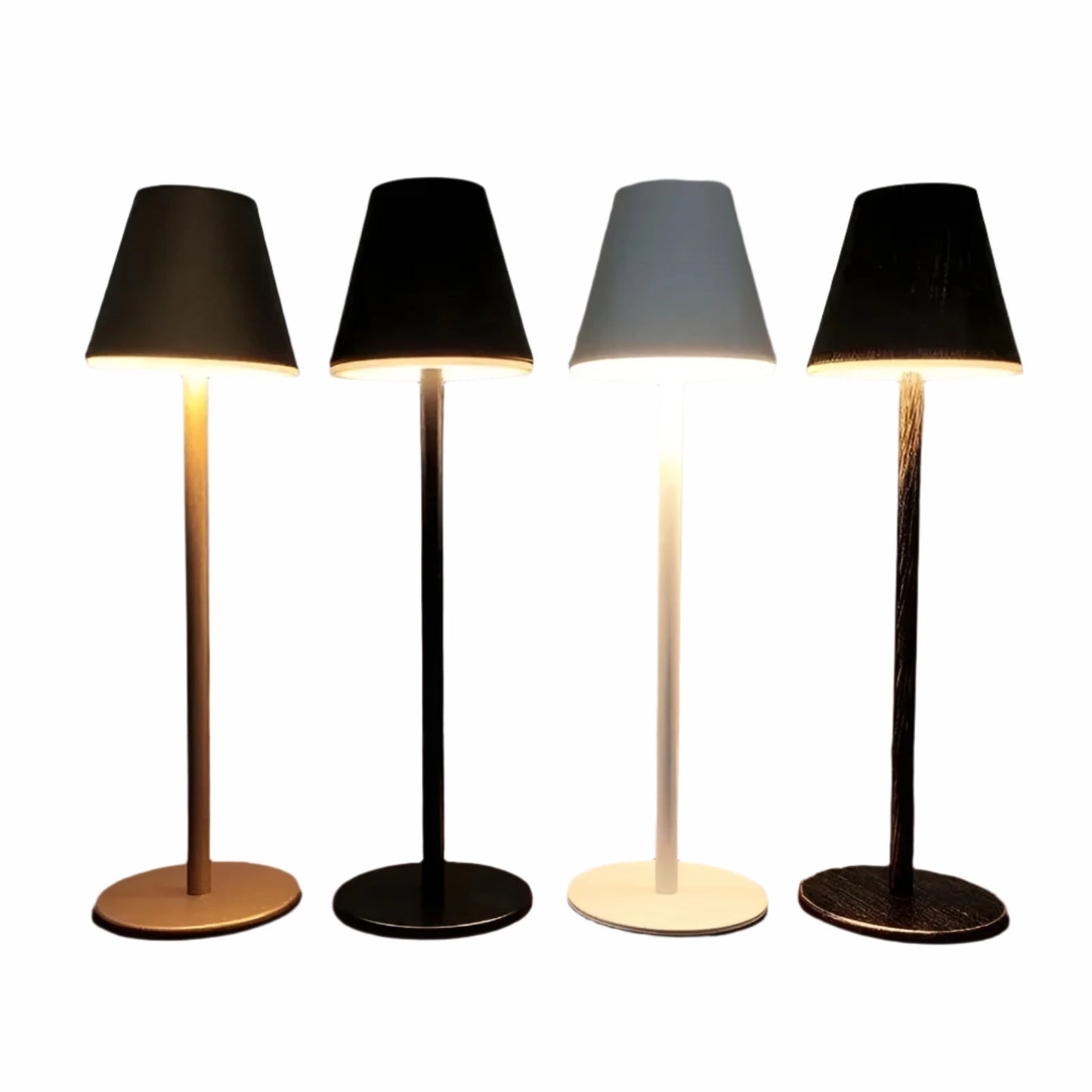 Bezprzewodowa lampa stołowa LED z aluminium