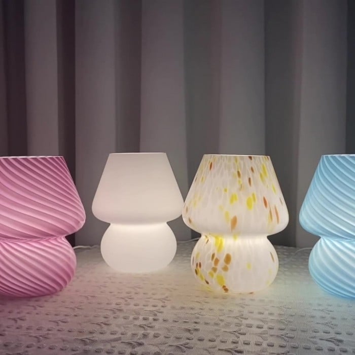 Lampa stołowa MushRetro w stylu retro