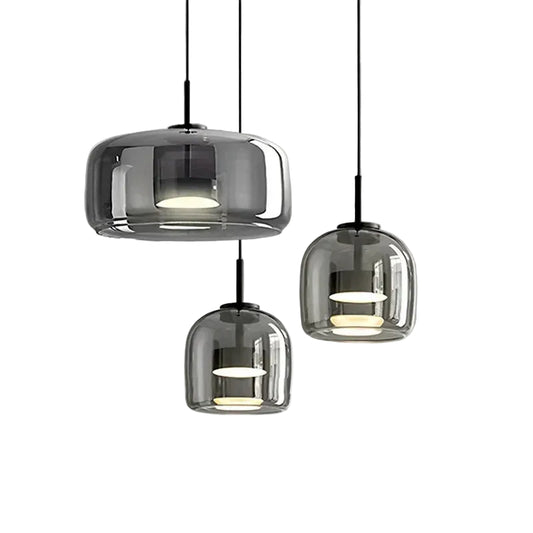 Lampa wisząca z przezroczystego szkła